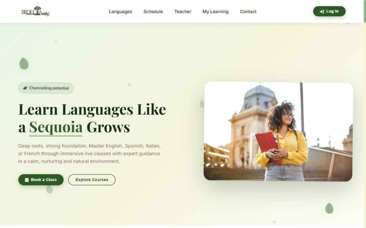 Hello Sequoia website screenshot